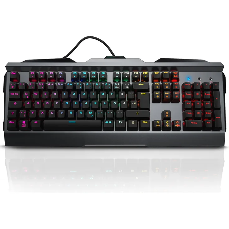 Titanwolf mechanische Gaming Tastatur Invader €œ »Aluminium Gehäuse - RGB LED Beleuchtung «