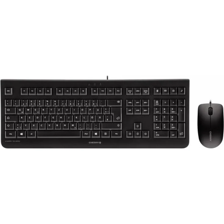 CHERRY DC 2000 - Tastatur-und-Maus-Set - USB - Deutsch QWERTZ - Schwarz (JD-0800DE-2) – Bild 1