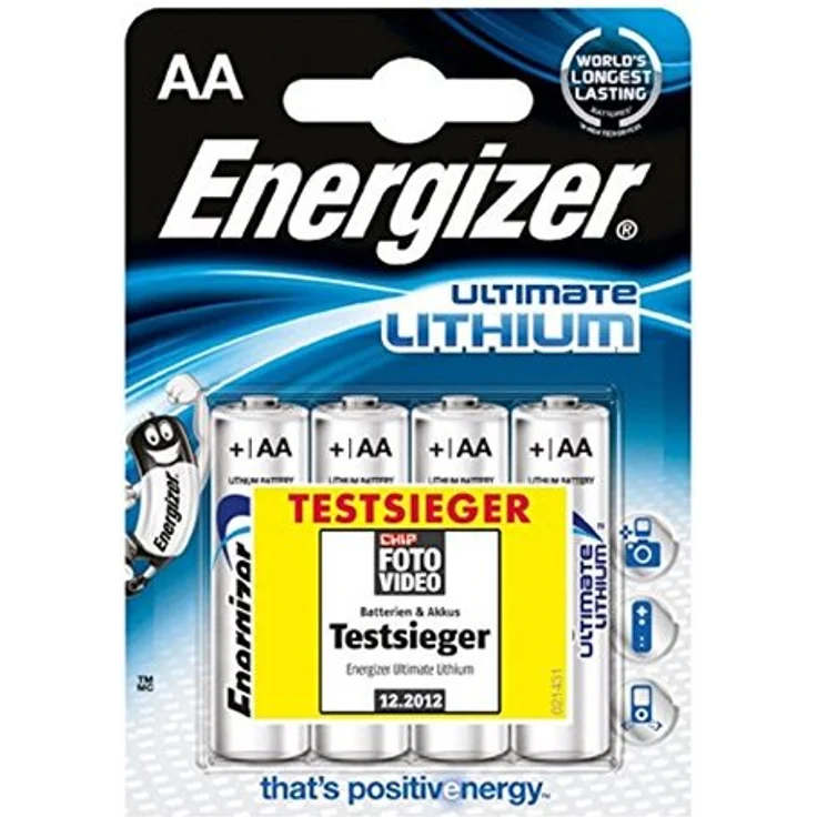 Energizer Batterien AA, Ultimate Lithium, 4 Stück – Bild 1