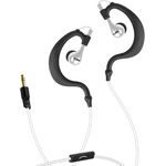 SBS in Ear Kopfhörer mit Kabel - Sport Kopfhörer mit Mikrofon & Bügel für einen festen Halt - Sportkopfhörer in weiß für Smartphone, Handy & PC - Drahtlose Kopfhörer ideal zum Joggen