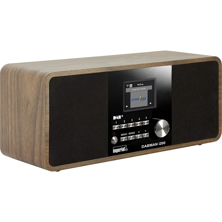 Imperial Dabman i200 22-230-00 Tischradio DAB+/UKW/Internetradio mit WLAN, Spotify Connect, TFT-Display, holzoptik, braun – Bild 8