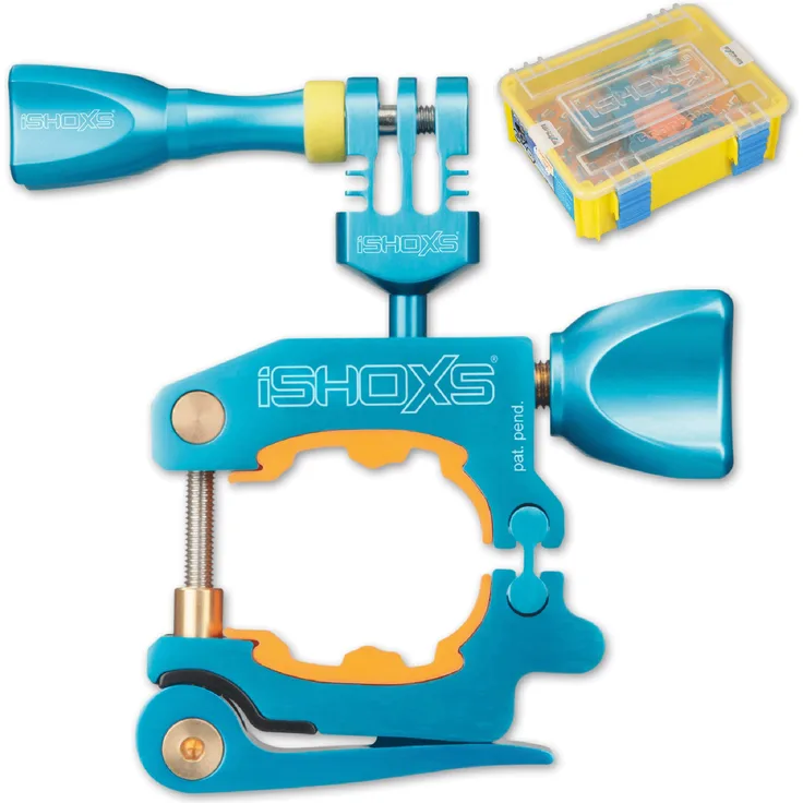 iSHOXS ProMount GoPro Roll Bar Mount Blau