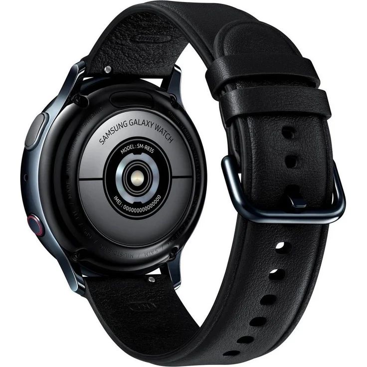 Samsung Galaxy Watch Active 2 Smartwatch GPS + LTE, Unisex, 40mm, Edelstahlgehäuse, Lederarmband, Schwarz – Bild 5