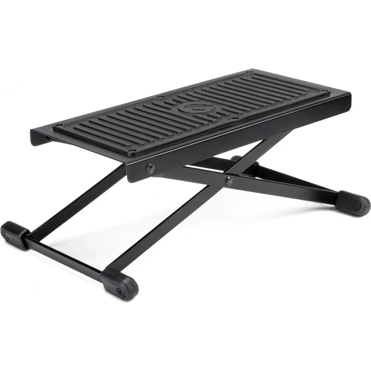 Gravity GGSFB01 Gitarren-Fußbank Höhe 6-stufig einstellbar mit rutschfester Gummiauflage schwarz