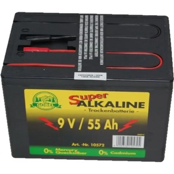 Göbel 10571 Batterien 9 Volt 55 AH alkalisch Weidezaunbatterie