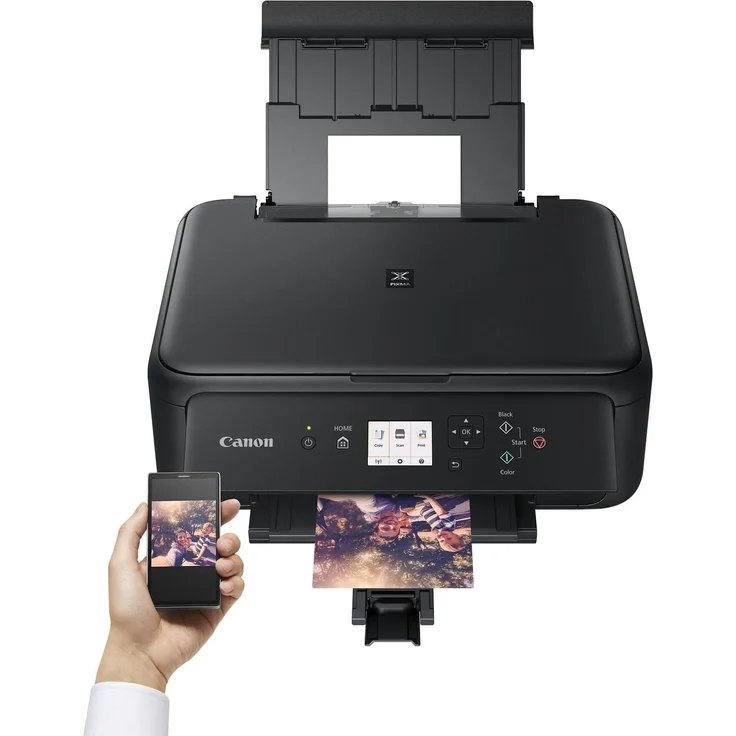 Canon PIXMA TS5150 (3-in-1) Multifunktionsdrucker - (Tintenstrahl) Farbe, Druckgeschwindigkeit: 13 s/w, 6,8 Farbe, Auflösung: 4800 x 1200, WLAN, AirPrint, Wi-Fi Direct, Cloud Print (2226C036) – Bild 4