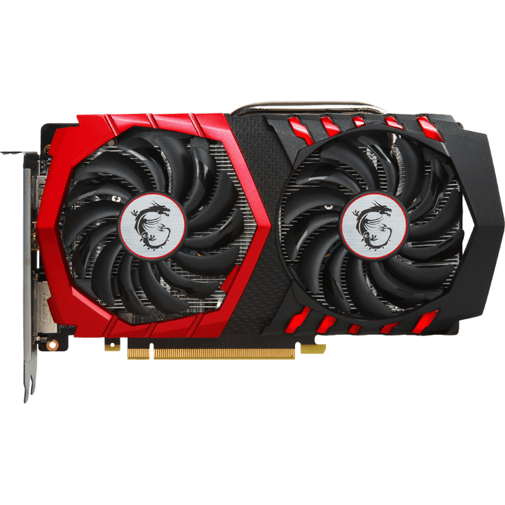 MSI NVIDIA GeForce GTX 1050 Ti Gaming X 4G Grafikkarte (GDDR5, HDMI, DP, DL-DVI-D, Afterburner OC, VR-Ready) schwarz