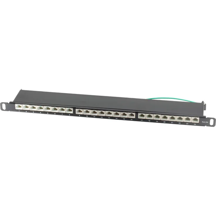 Slim Patchpanel Cat.6A 24-Port 0,5HE 19 (08-67052)