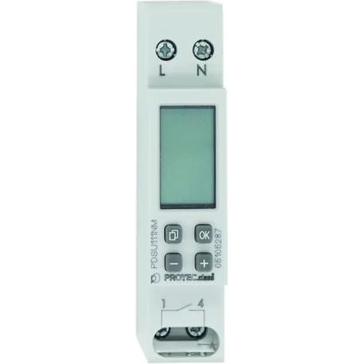 PROTEC.CLASS PDSU111NM Wochen Zeitschaltuhr mini (PDSU111NM)
