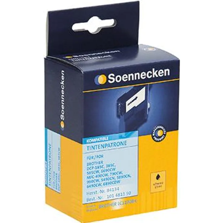 Soennecken Tintenpatrone 84134 wie Brother LC1100BK schwarz (84134)