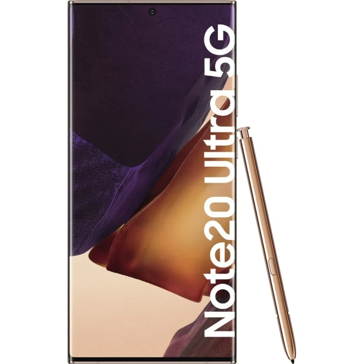 Samsung Galaxy Note 20 Ultra 5G Smartphone 17,53cm (6,9 Zoll) AMOLED-Display, 256GB interner Speicher, 12GB RAM, Dual-SIM, Android, Mystic Bronze – Bild 1