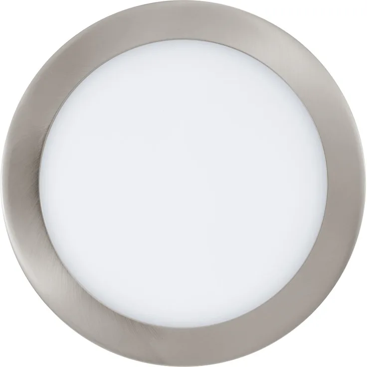 EGLO connect LED Einbauleuchte Fueva-C, Smart Home Einbaulampe, Material: Metallguss, Kunststoff, Farbe: Nickel matt, Ø: 22,5 cm, dimmbar, Weißtöne und Farben einstellbar