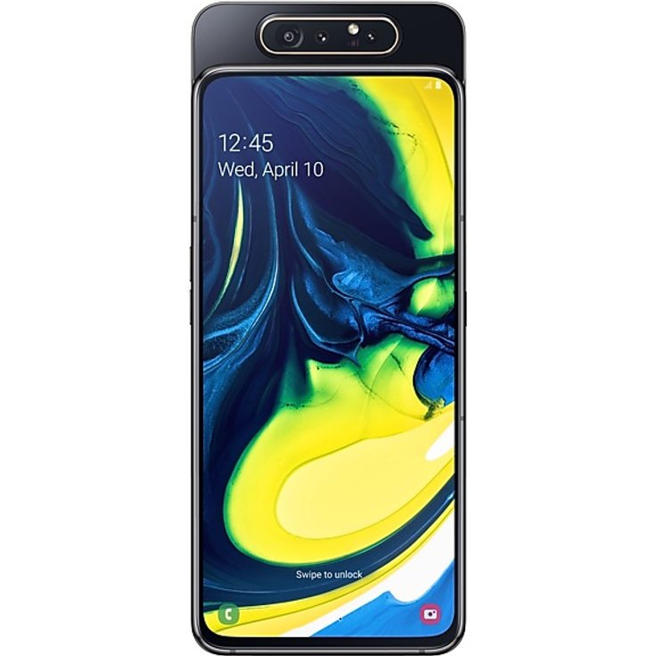 Samsung Galaxy A80 Smartphone 17,02cm Pixel (6,7 Zoll) Super-AMOLED-Display, 128GB interner Speicher, 8GB RAM, Dual-SIM, Android, Phantom Black – Bild 2