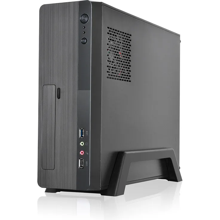 L-Link Magna Schwarz 500 W - Computer-Gehäuse (PC, Schwarz, Micro ATX,Mini-ITX, 500 W, Vorderseite, microATX)