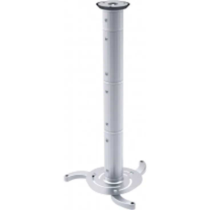 SpeaKa Professional Beamer-Deckenhalterung Neigbar, Drehbar Boden-/Deckenabstand (max.): 106 cm SpeaKa Professional 1227390 Silber