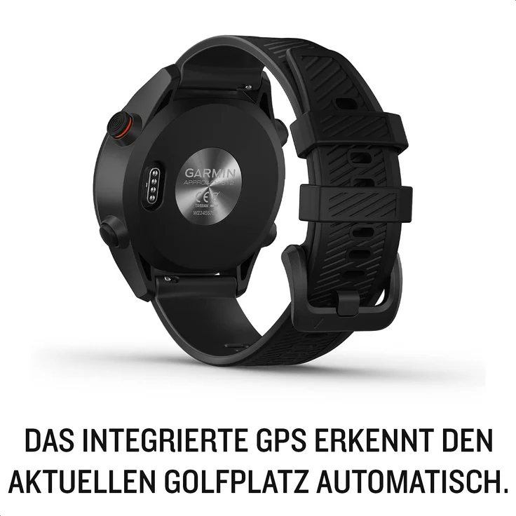 Garmin Approach S12 Golf-Uhr mit Schlagweitenmessung und Distanzangaben GPS, Unisex, 43,7mm, Kunststoffgehäuse, Schwarz – Bild 3
