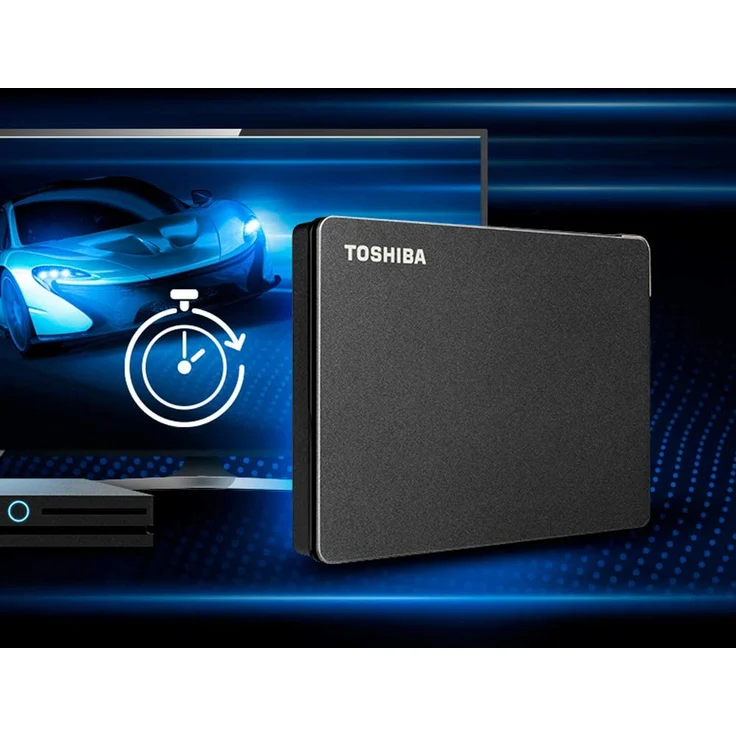 Toshiba Canvio Gaming - Festplatte - 4 TB - extern (tragbar) - 2.5 Zoll (6.4 cm) - USB 3.2 Gen 1 - Schwarz (HDTX140EK3CA) – Bild 3