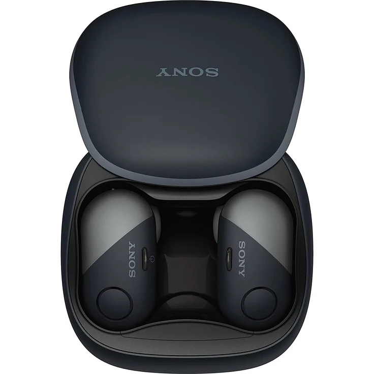 Sony WF-SP700N In-Ear Kopfhörer, mit Bluetooth, Noise Cancelling, geeignet für Sport, spritzwassergeschützt, schwarz – Bild 6