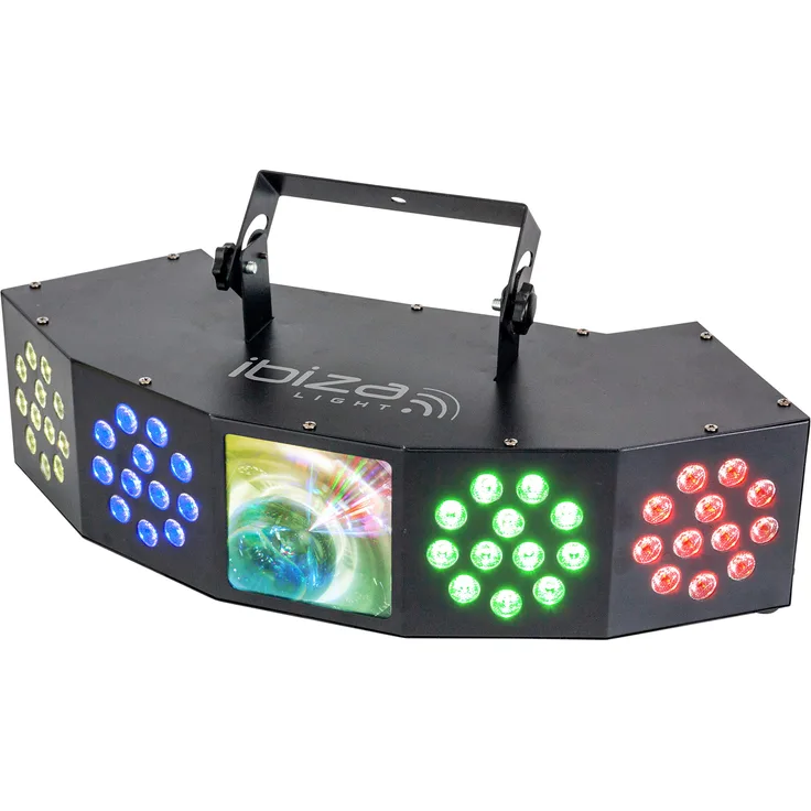 COMBI-FX4 - Ibiza - 3-IN-1 WASH-MOON-STROBE LICHTEFFEKT MIT DMX