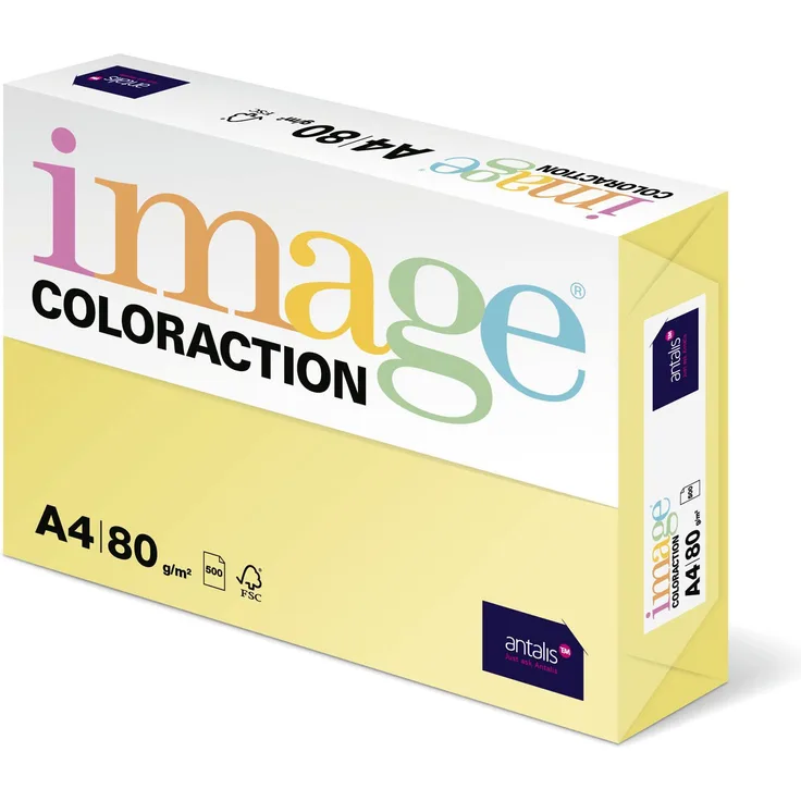 Image Coloraction - farbiges Kopierpapier Desert-gelb 80g-m² A4 - Paket zu 500 Blatt