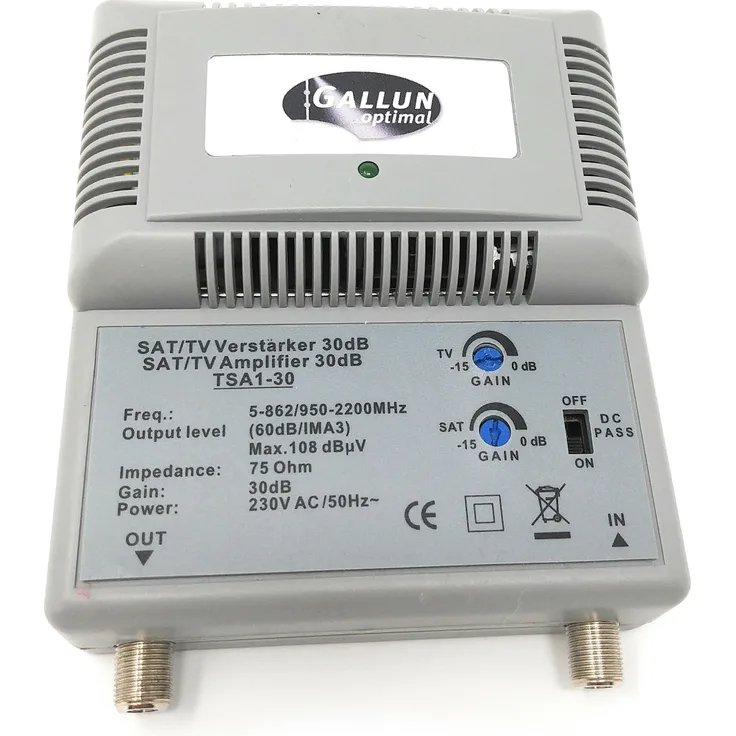 BK/Sat-Antennenverstärker GALLUN TSA1-30 Sat/BK