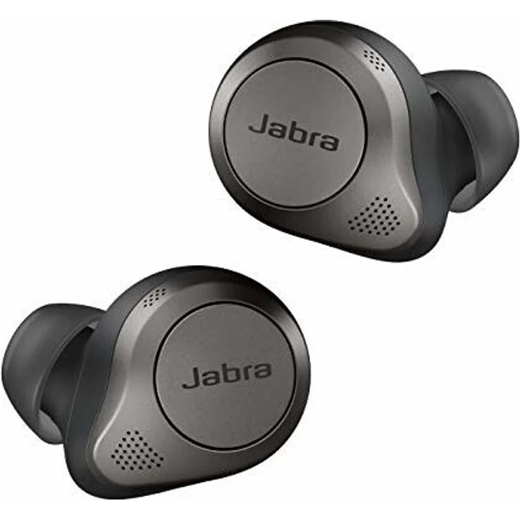 Jabra Elite 85t In-Ear Kopfhörer, Bluetooth, Mikrofon, Noise Cancelling, spritzwassergeschützt, Titan schwarz – Bild 1