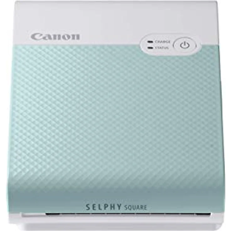 Canon SELPHY SQUARE QX10 Mini-Fotodrucker - mit quadratischem Druck (eingebauter Akku, WLAN, 287 dpi x 287 dpi, USB Kabel, Thermosublimationsdruck) mintgrün – Bild 1
