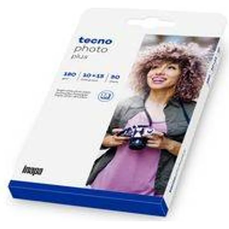 tecno Inkjet-Foto-Papier photo plus, 10 x 15 cm, 180 g-qm