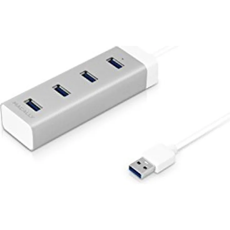 May U3HUBA Aluminium USB 3.0-Hub mit 4 Anschlüssen