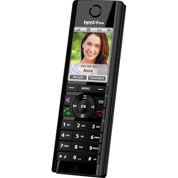 AVM FRITZ!Fon C5 DECT-Komforttelefon (hochwertiges Farbdisplay, HD-Telefonie, Internet-Komfortdienste, Steuerung FRITZ!Box-Funktionen), VoIP-Telefon, schwarz – Bild 5
