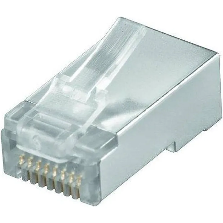 Modularstecker RJ45 geschirmt, 8P8C für Rundkabel Lose Ware