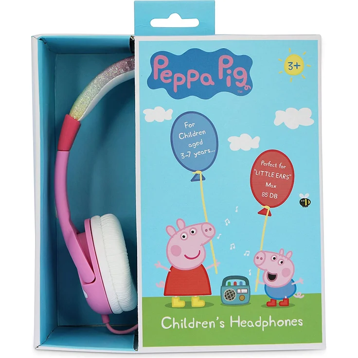 OTL Peppa Pig Mädchen 3,5 mm On-Ear-Kopfhörer, rosa – Bild 3