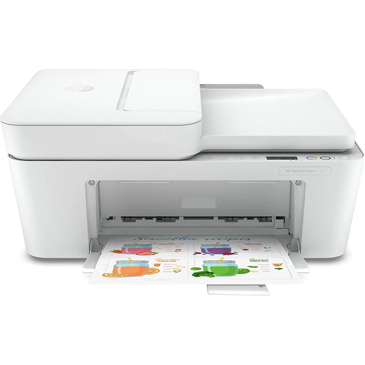 HP DeskJet Plus 4110 (4-in-1) Multifunktionsdrucker - Farbe, Druckgeschwindigkeit: 8,5 s/w, 5,5 Farbe, Auflösung: 1200 x 1200, USB, WLAN, AirPrint, Mobile Print (7FS81B) – Bild 1