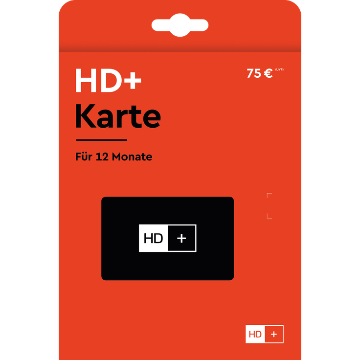 HD+ Karte mit Senderpaket für 12 Monate (DVB-S2)