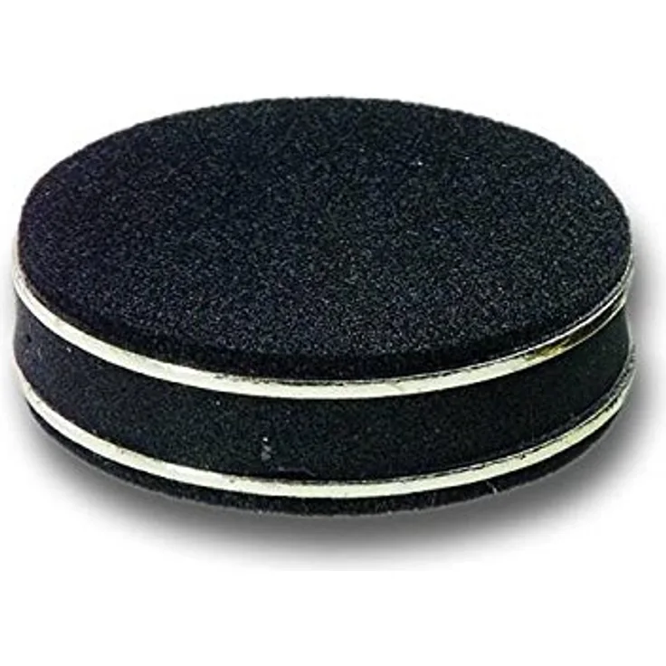 inakustik - 008509 - Premium Doubletten Absorber| Mit spezieller Gummimischung für optimale Dämpfung | 4er Set in Chrom | Belastbar bis 20 kg-Durchmesser: 55mm, Stärke: 15mm