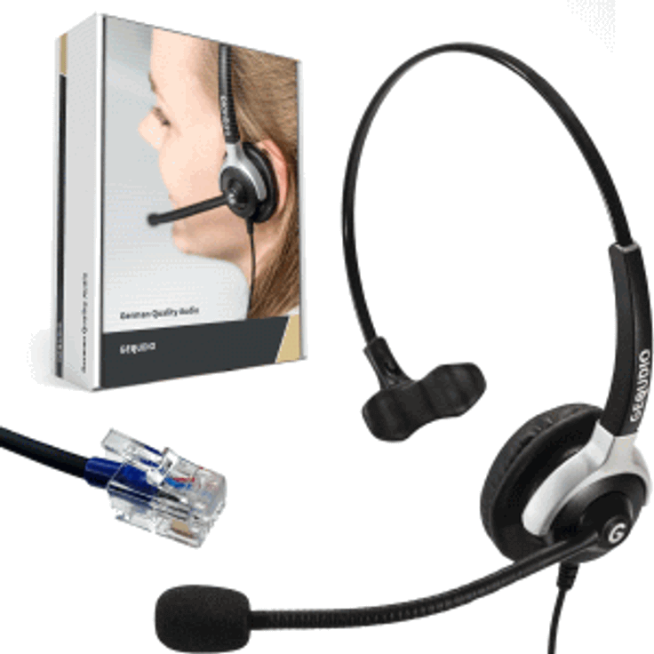 Gequdio Headset Monaural RJ11 kompatibel für Cisco
