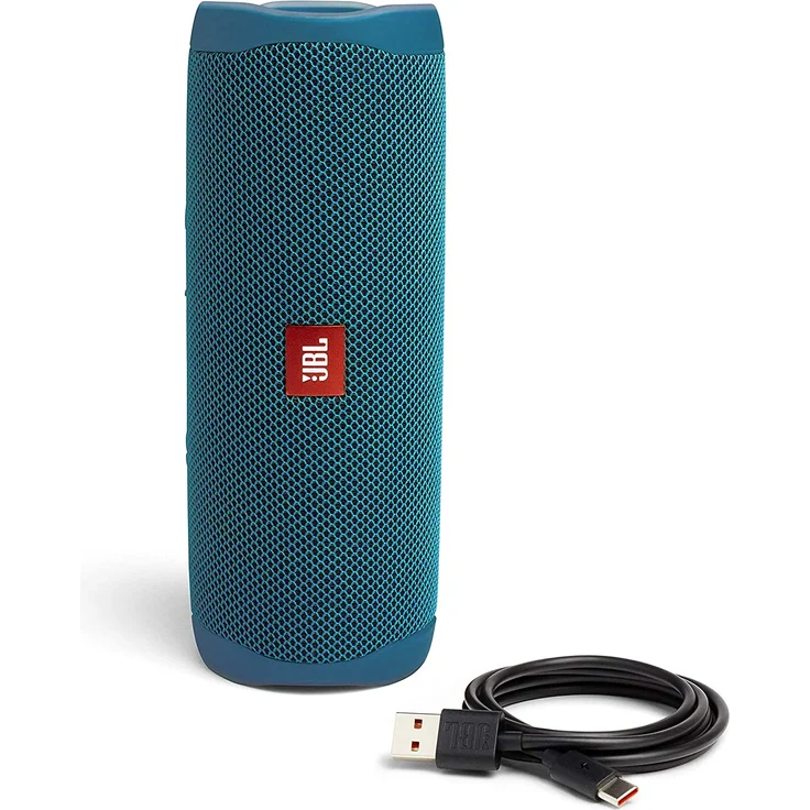 JBL Flip 5 Eco Bluetooth-Lautsprecher, wasserdicht, blau – Bild 5