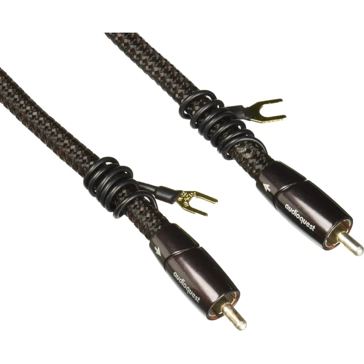 AudioQuest 3 m Boxer RCA Audiokabel Schwarz - Audiokabel (Cinch, RCA, 3 m)