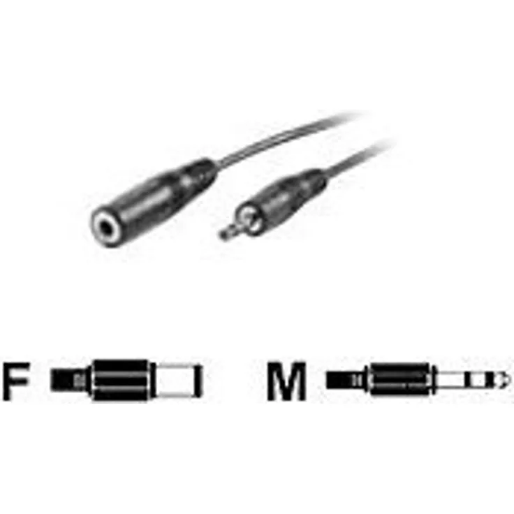 Secomp Value - Audioverlängerungskabel - Mini-Phone Stereo 3.5 mm (M) - Mini-Phone Stereo 3.5 mm (W) - 10 m - abgeschirmt