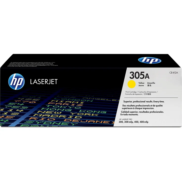 HP 305A (CE412A) Gelb Original Toner für HP Laserjet Pro M351, M375nw, M451, M475 – Bild 1
