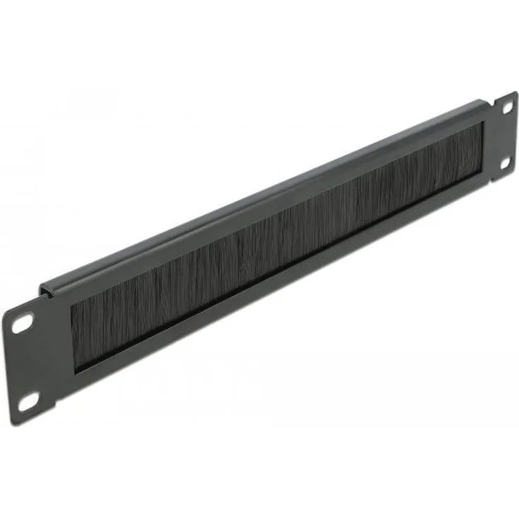 Delock 19″ Kabelmanagement Bürstenleiste 1 HE schwarz