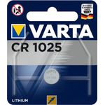Varta Batterien Electronics CR1025 Lithium Knopfzelle 3V Batterie in Original 1er Blisterverpackung