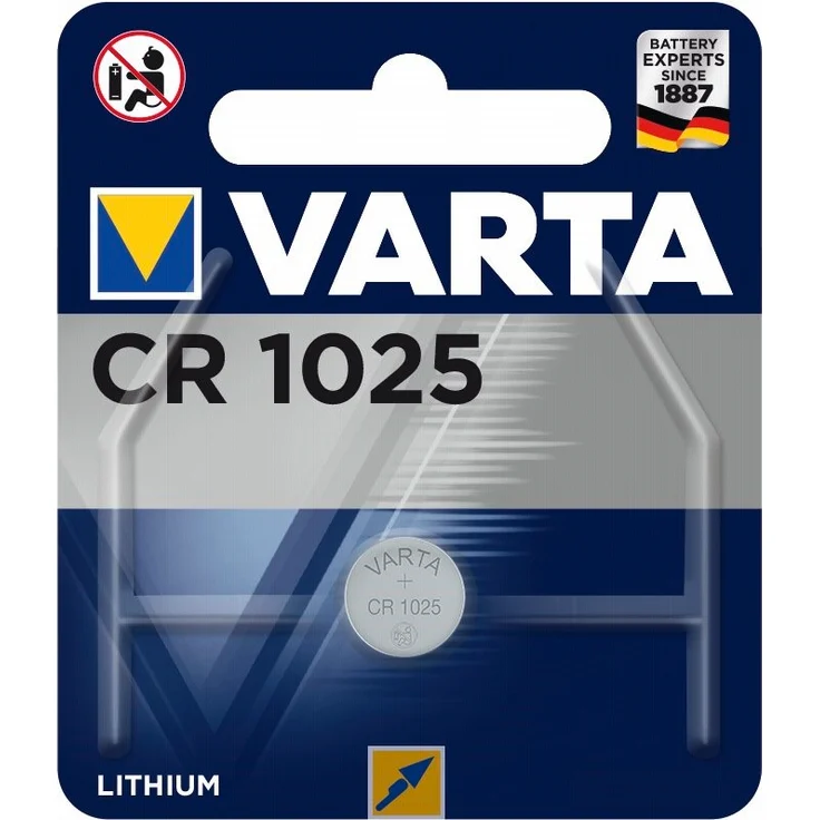 Varta Batterien Electronics CR1025 Lithium Knopfzelle 3V Batterie in Original 1er Blisterverpackung – Bild 1