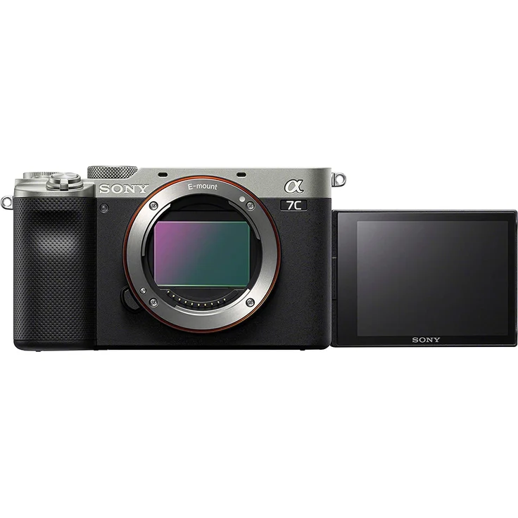 Sony Alpha 7C Vollformat-Systemkamera (24,2 MP, E-Mount, Touch-Display, 5-Achsen-Bildstabilisierung), silber inkl. Sony E 28-60mm F4,5-5,6 Zoom-Objektiv – Bild 2