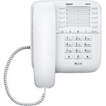 Gigaset DA510 - Schnurgebundenes Telefon - klassisches Schnurtelefon mit Direktruf-Funktion - Rufnummersperrung, weiß