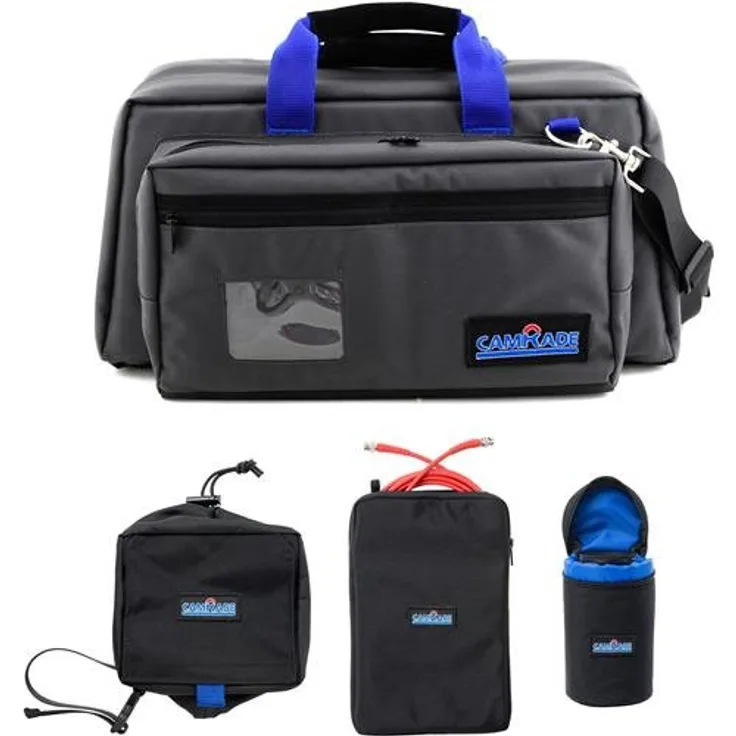 CamRade Transporter Schultertasche Blau, Grau