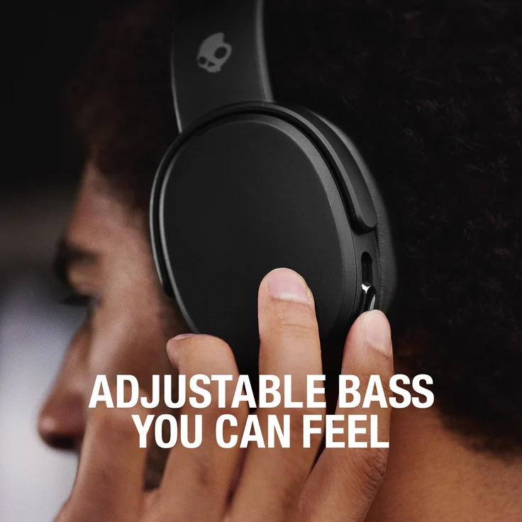 Skullcandy Crusher Over-Ear-Kopfhörer, mit Bluetooth, Mikrofon, schwarz – Bild 2