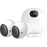 D-Link DCS-2802KT-EU mydlink Pro 2er Set WiFi Full HD Überwachungskameras (Alexa, Google & IFTTT kompatibel, 140 Grad Blickwinkel, Nachtsicht, Wetterfest, inklusive Premium Abo für Cloud Aufzeichnung)