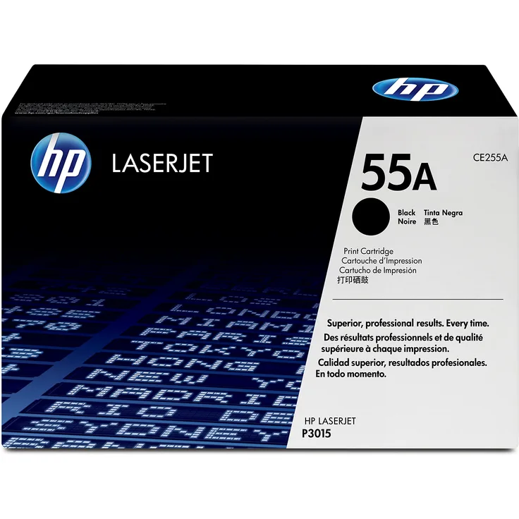 HP 55A (CE255A) Schwarz Original Toner für HP Laserjet Enterprise P3015, M525, HP Laserjet Pro M521