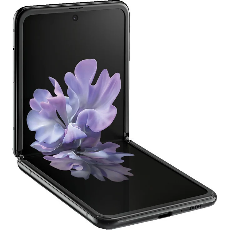Samsung Galaxy Z Flip Smartphone 17,03cm (6,7 Zoll) Dynamic AMOLED-Display, 256GB interner Speicher, 8GB RAM, Dual-SIM, Android, Mirror Black – Bild 1
